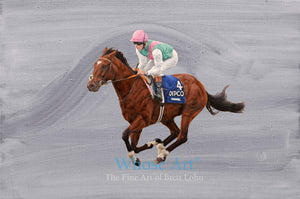 horse racing painting of Frankel