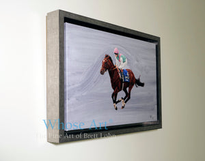 horse racing art print of the racehorse Frankel