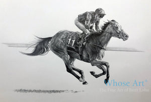 racehorse art picture