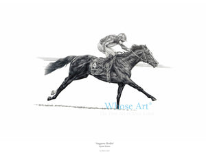 horse racing art print auguste rodin ballydoyle