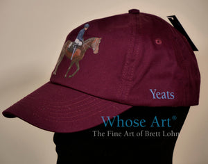 Racehorse fashion baseball cap with Yeats racehorse on the front.