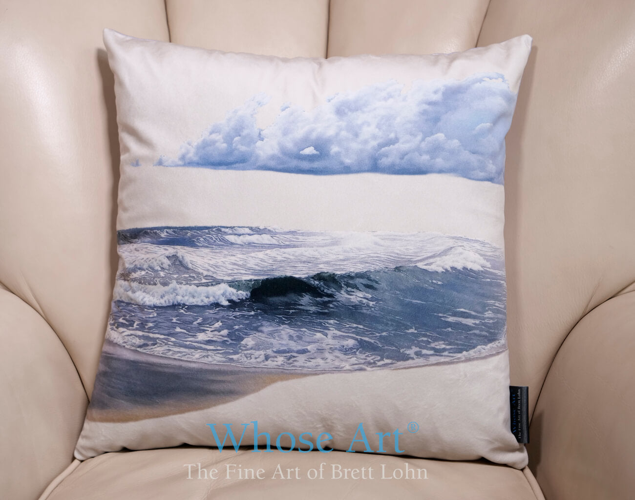 Dramatic Pillows Seascape Decor Pillow | Dramatic Stormy Seascape Cushion Design