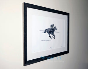 horse racing print of the racehorse Soul Sister