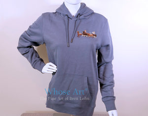 horse riding clothes equestrian hoodie with a design of racehorses on the front