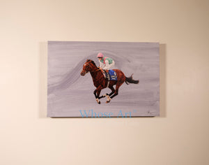 horse racing pics wall art