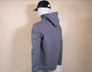 hoodie in grey colour for men or women