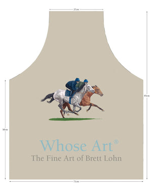 Horse art apron plan including dimensions