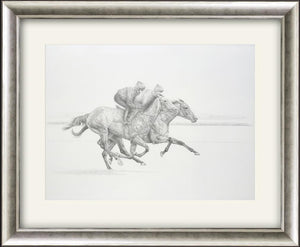Grey Lightning - Racehorse Drawing