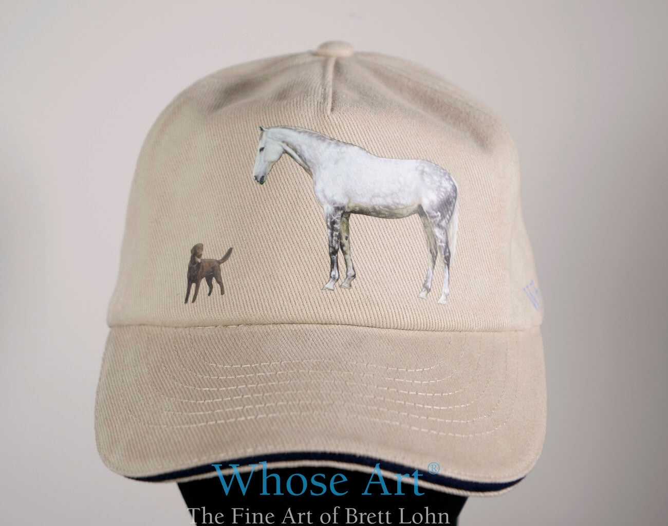 Grey Horse and Labrador Cap